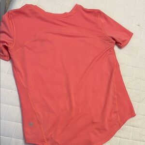 Lululemon Athletica Pink Polo T-Shirt Fitted Short Sleeve